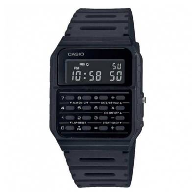 Orologio Casio Vintage Total Black con Calcolatrice