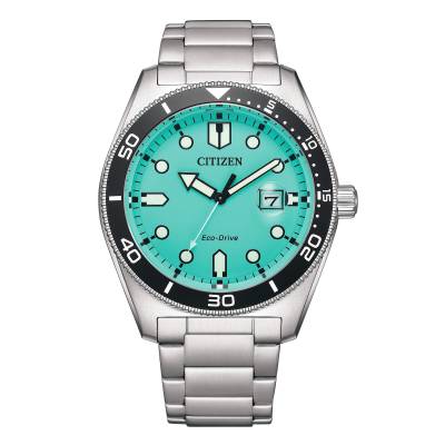 Orologio Citizen Marine 1760 con Quadrante Celeste Cassa e Bracciale in Acciaio