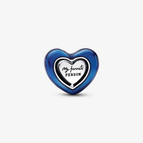 Pandora Charm Cuore Blu Girevole