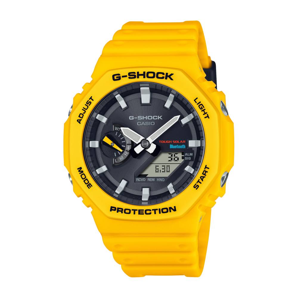 Orologio G-Shock Giallo con Cassa Ottagonale e Quadrante Nero