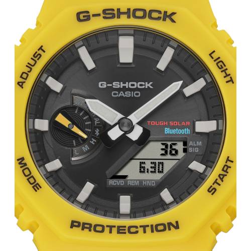 Orologio G-Shock Giallo con Cassa Ottagonale e Quadrante Nero