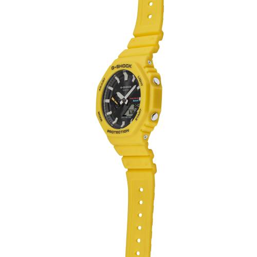 Orologio G-Shock Giallo con Cassa Ottagonale e Quadrante Nero