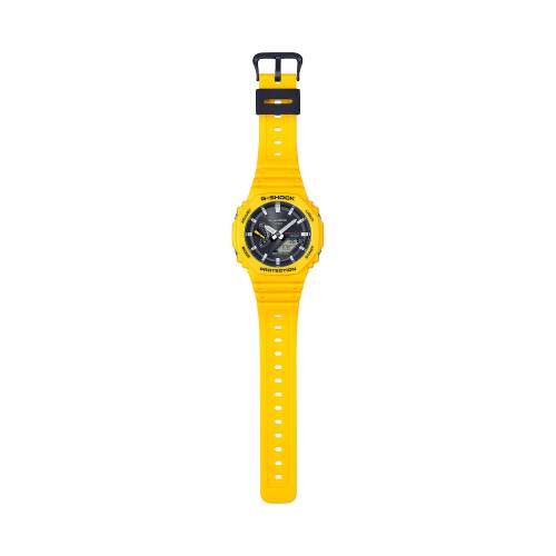 Orologio G-Shock Giallo con Cassa Ottagonale e Quadrante Nero