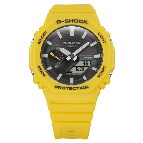 Orologio G-Shock Giallo con Cassa Ottagonale e Quadrante Nero