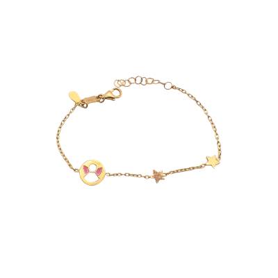 Orecchini a cerchio Idylle Blossom, oro rosa e diamanti