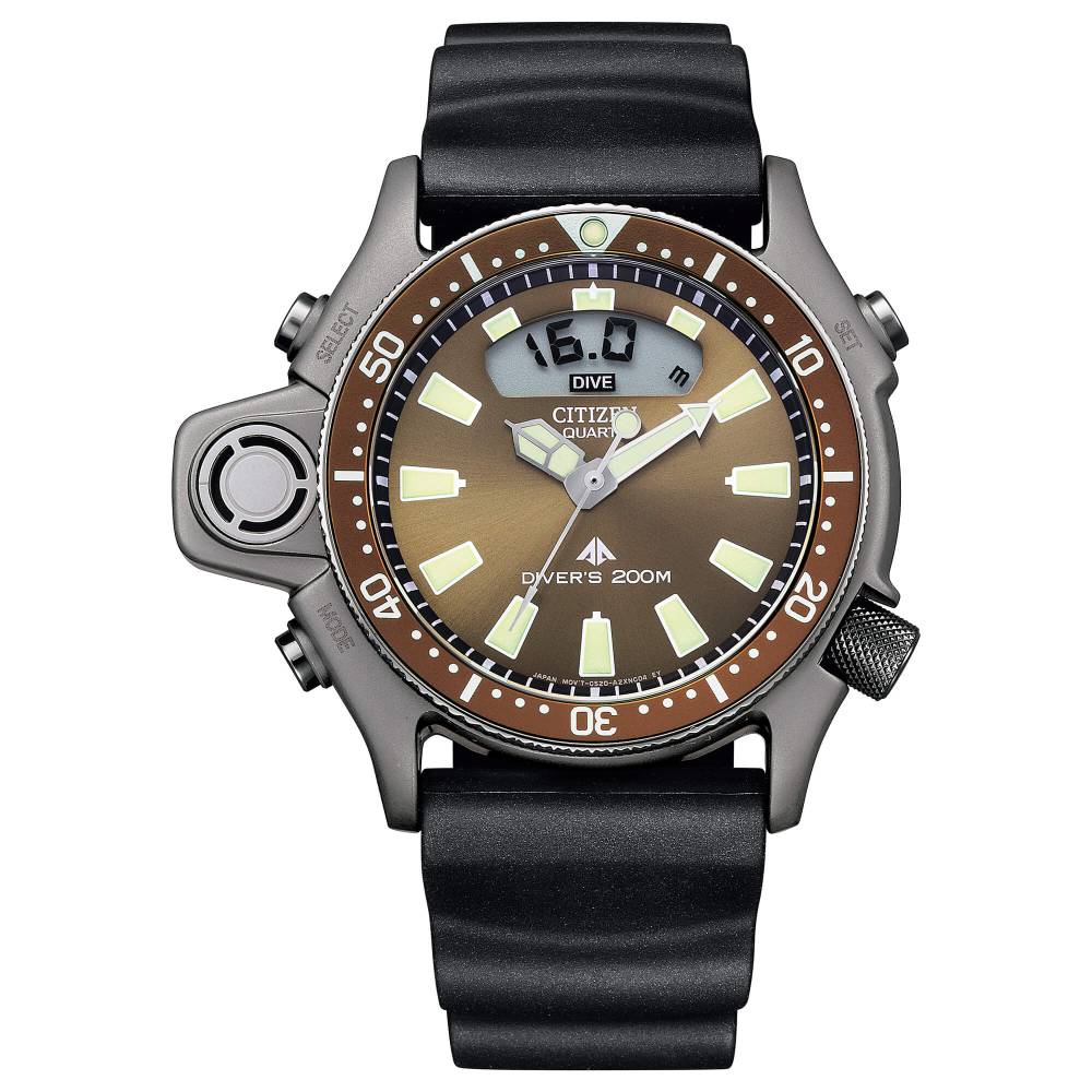 Orologio Citizen Aqualand Limited Edition con Quadrante Marrone