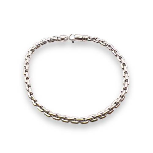 Bracciale in Oro Bianco 18kt con Maglia Forzatina