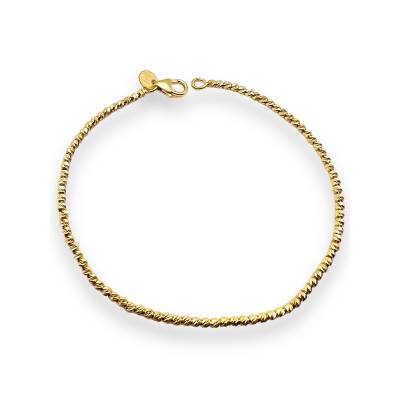 Bracciale in Oro Giallo 18kt con Sfere Diamantate