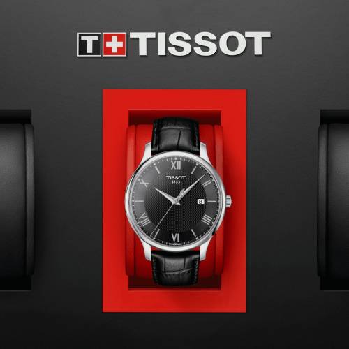 Tissot tradition nero con numeri romani