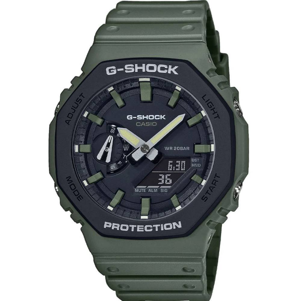 OROLOGIO DA UOMO G-SHOCK CON CASSA OTTAGONALE VERDE MILITARE