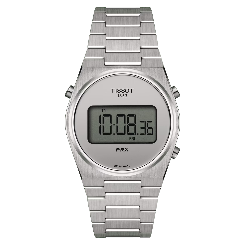 Orologio Tissot PRX Digital con Quadrante Silver 35mm