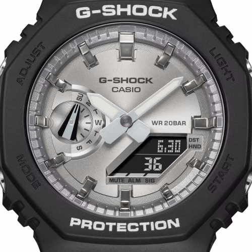 Orologio G-Shock Classic Serie GA-2100 con Quadrante Silver