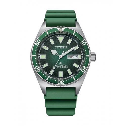 Orologio Citizen Promaster Diver 200 con Cinturino in Gomma Verde