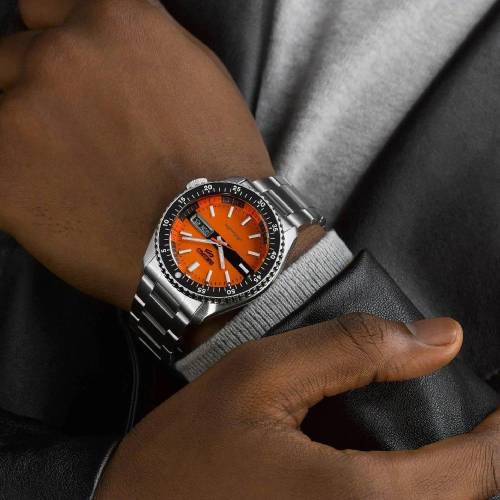 Orologio da Uomo Seiko 5 Sports Style Special Edition Quadrante Arancione