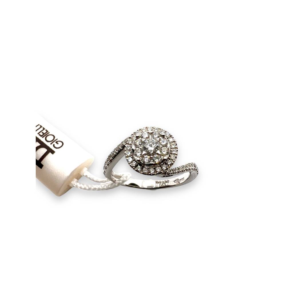 Anello da Donna Davite&Delucchi Fantasia Magic in Oro Bianco e Diamanti