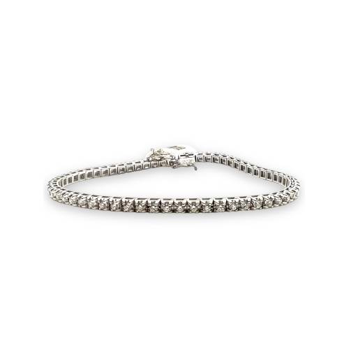 Bracciale Tennis Davite&Delucchi realizzato in oro Bianco 18 kt e Diamanti Naturali ct. 1,50