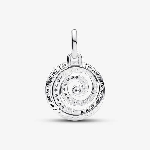 Charm Medallion Gratitude Spiral Pandora ME