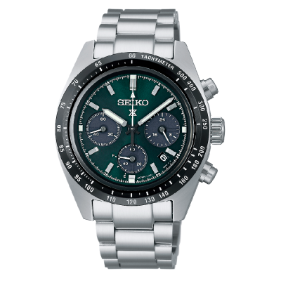 Orologio Seiko da Uomo Solar Crongrafo con Quadrante Verde