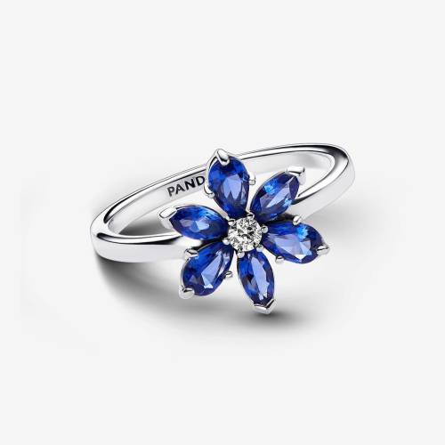 Pandora Anello Herbarium Fiore Blu