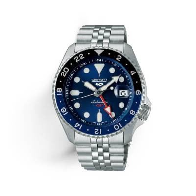 Seiko Orologio 5 Sports GMT con Quadrante Blu