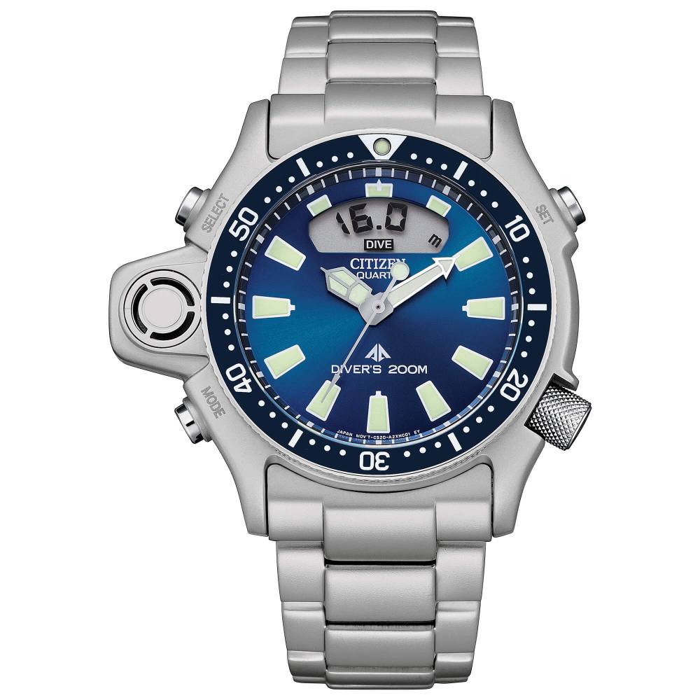 Orologio da Uomo Citizen Aqualand con Quadrante Blu