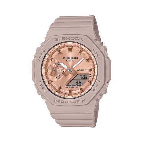 Orologio G-Shock da Donna con Cassa Ottagonale con cinturino Rosa e Quadrante Rosè Specchiato