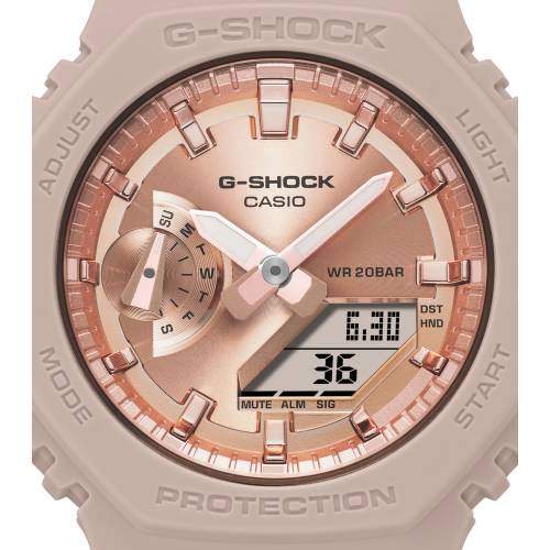 Orologio G-Shock da Donna con Cassa Ottagonale con cinturino Rosa e Quadrante Rosè Specchiato