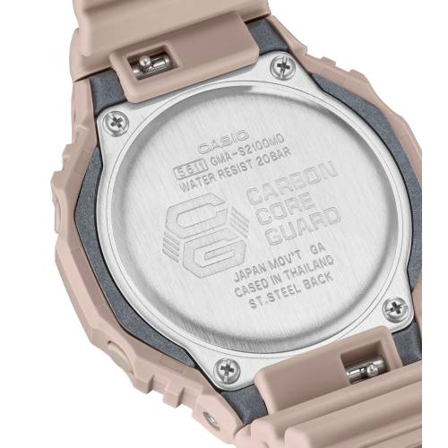 Orologio G-Shock da Donna con Cassa Ottagonale con cinturino Rosa e Quadrante Rosè Specchiato