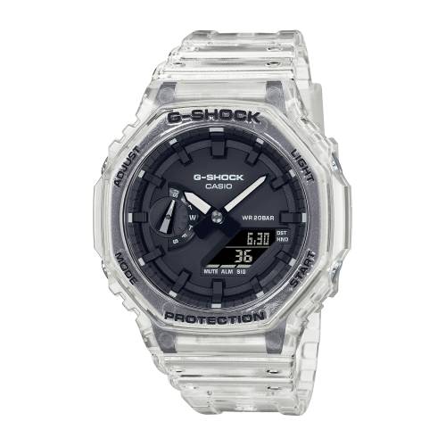 Orologio G-Shock con Cassa Ottagonale Trasparente con Quadrante Nero