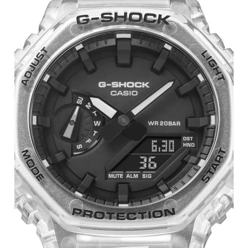 Orologio G-Shock con Cassa Ottagonale Trasparente con Quadrante Nero