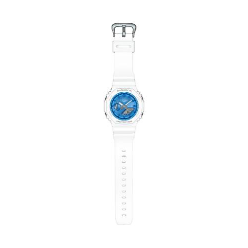 Orologio G-Shock Bianco con Quadrante Azzurro