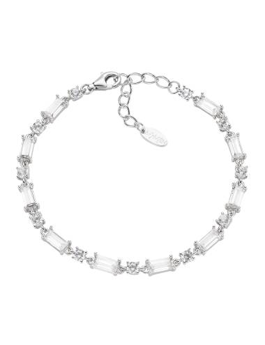 Stardust Bracciale Tennis con Zirconi Baguette