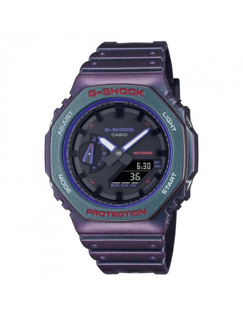 Orologio G-Shock da Uomo Cassa Ottagonale Cangiante Viola e Verde