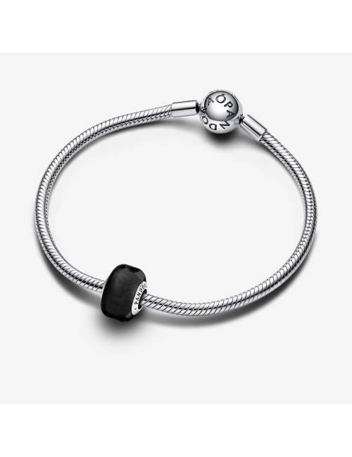 Pandora Charm Mini Vetro di Murano Nero