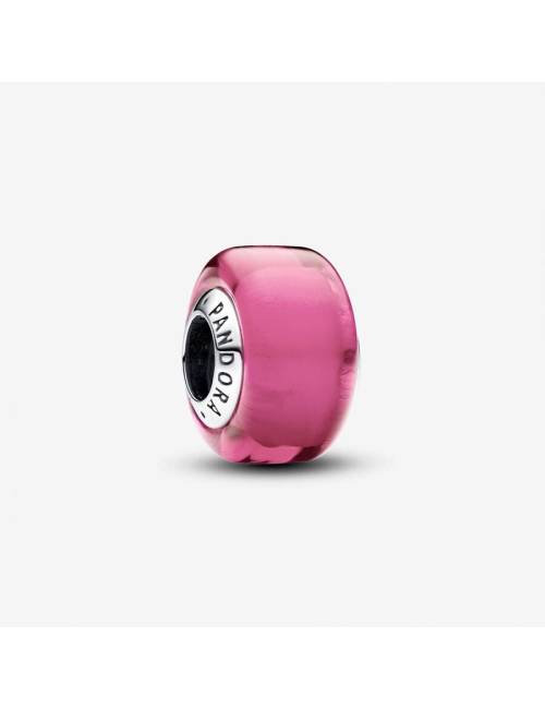 Pandora Charm Mini Vetro di Murano Rosa