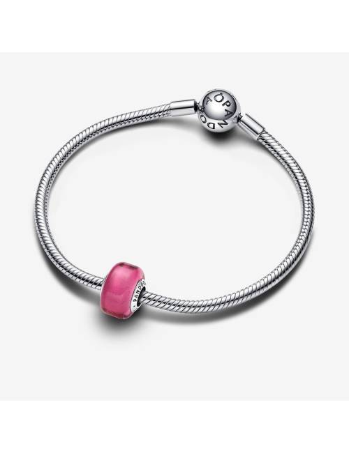 Pandora Charm Mini Vetro di Murano Rosa