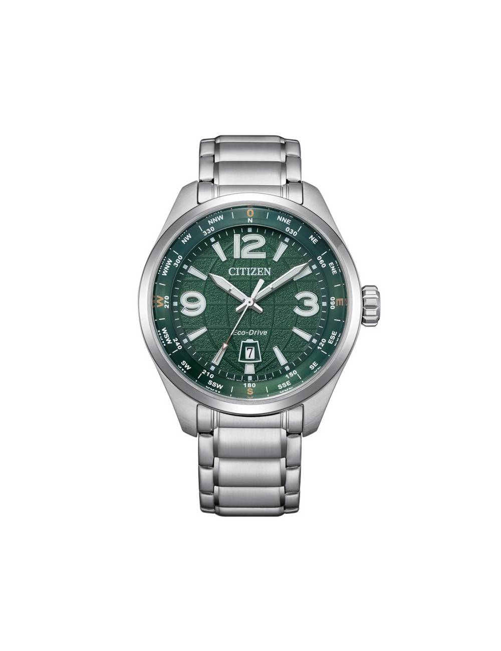 Orologio Citizen  Eco-Drive Di Pilot Traveler Verde