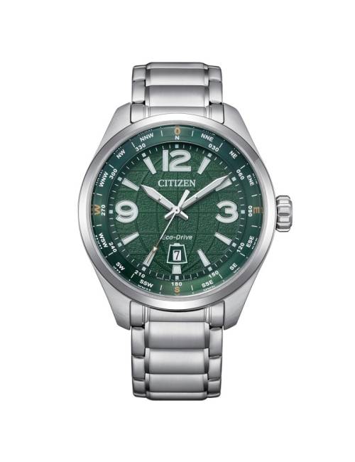 Orologio Citizen  Eco-Drive Di Pilot Traveler Verde