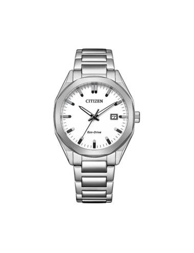 Orologio da uomo Citizen BM7620-83A Sports-Oktaform Eco-Drive in acciaio bianco