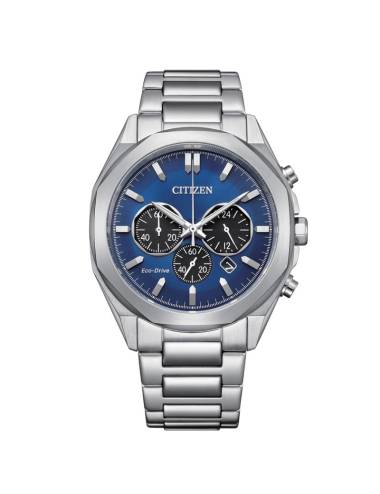 Orologio Citizen da Uomo Cronografo Cassa Ottagonale con Quadrante Blu