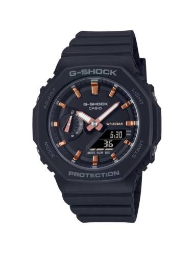 Orologio G-Shock Serie GMA Nero con Indici Rosè