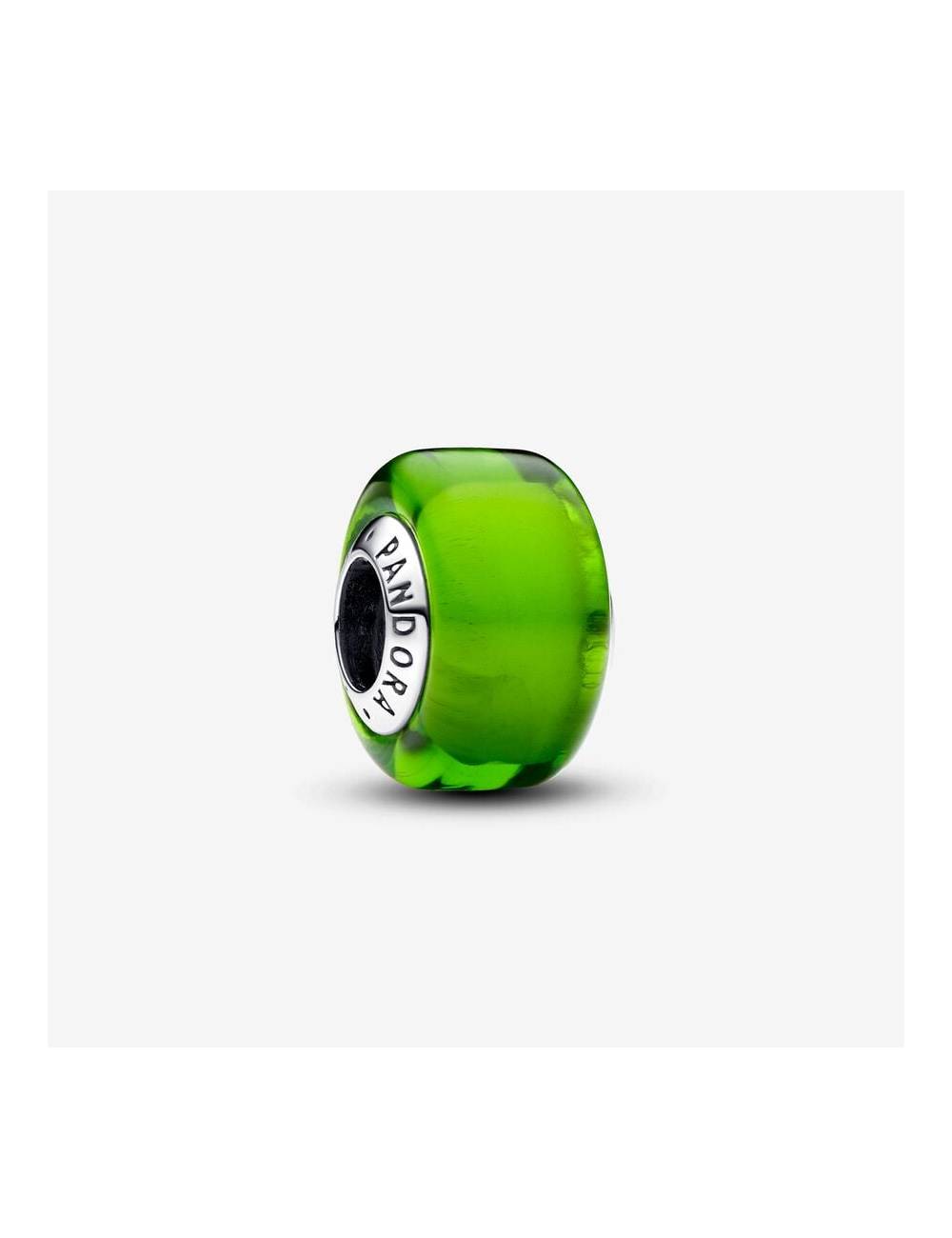 Pandora Charm Mini Vetro di Murano Verde