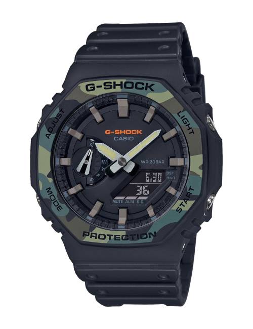 Orologio G-Shock Serie GA-2100 Camouflage-nero