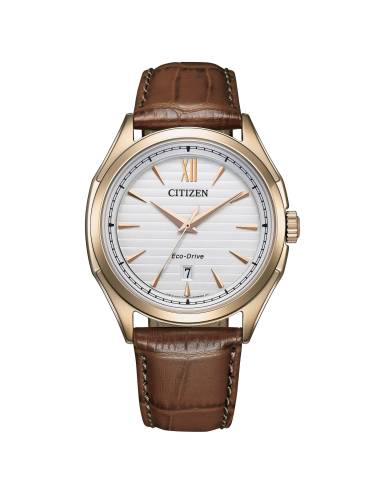 Orologio Citzen Elegant con Cinturino in Pelle Marrone