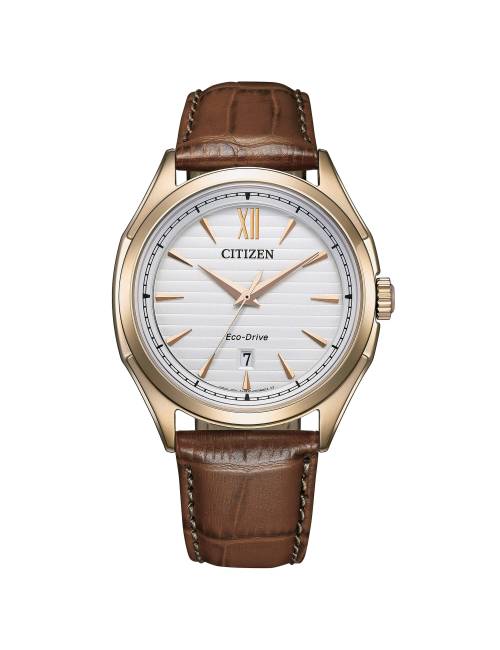 Orologio Citzen Elegant con Cinturino in Pelle Marrone