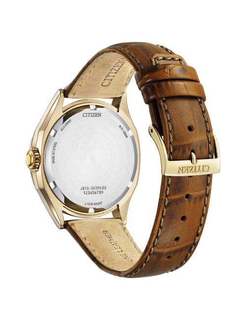 Orologio Citzen Elegant con Cinturino in Pelle Marrone