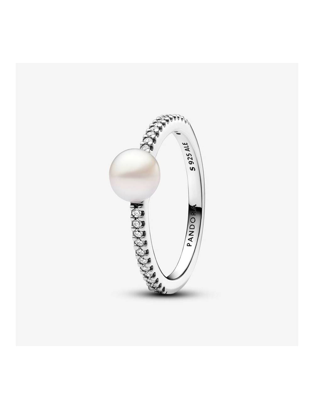 Pandora Anello Perla d’Acqua Dolce Coltivata e Pavè