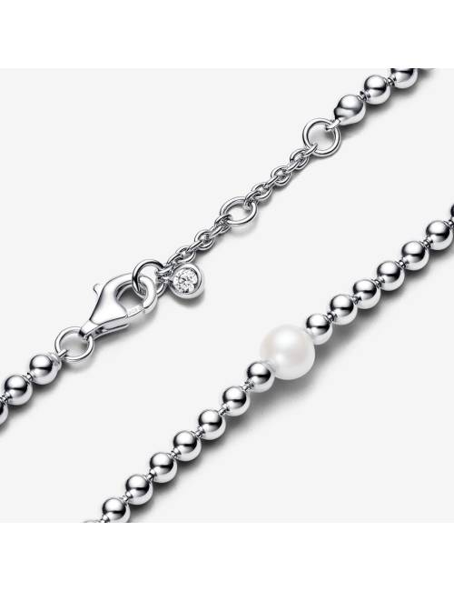 Pandora Bracciale con Perla d’Acqua Dolce Coltivata e Sfere