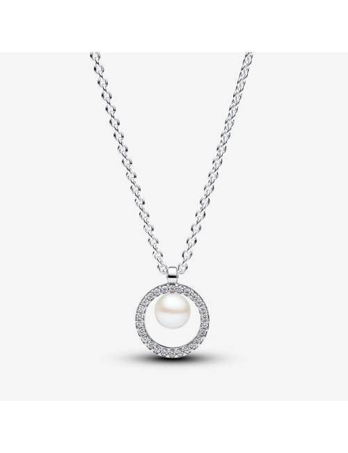 Pandora Collana con Perla d’Acqua Dolce Coltivata e Pavè