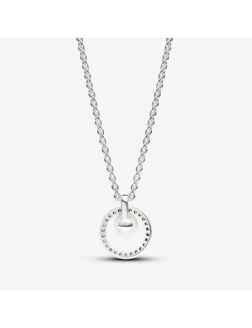 Pandora Collana con Perla d’Acqua Dolce Coltivata e Pavè